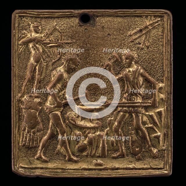 Vulcan Forging the Arrows of Cupid, late 15th - early 16th century. Creator: Pseudo Melioli.