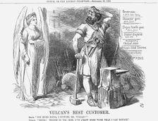 Vulcan's Best Customer 1866. Creator: John Tenniel