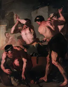 Vulcan's Forge, 1660. Creator: Luca Giordano