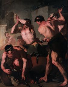 Vulcan's Forge, 1660. Creator: Luca Giordano