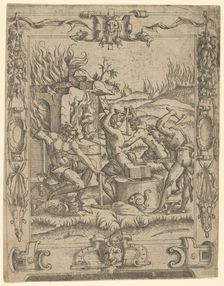 Vulcan's Forge, ca. 1542. Creator: Master IQV