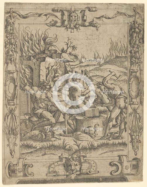Vulcan's Forge, ca. 1542. Creator: Master IQV.