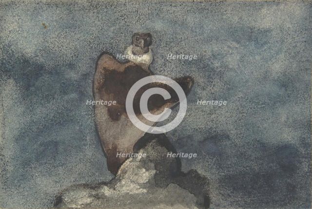 Vulture, 1810-75. Creator: Antoine-Louis Barye.
