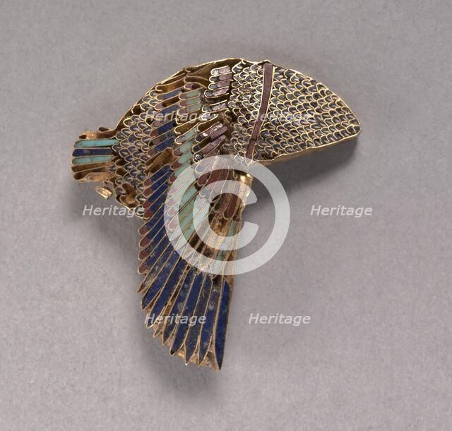 Vulture Headdress Inlay, 100-1 BC. Creator: Unknown.