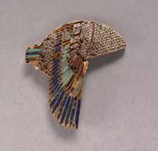 Vulture Headdress Inlay, 100-1 BC. Creator: Unknown