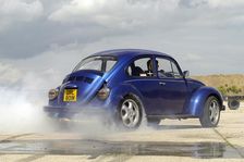 VW Beetle Burning out