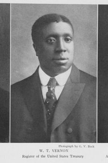 W. T. Vernon; Register of the United States Treasury, 1908. Creator: Unknown