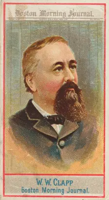 W.W. Clapp, Boston Morning Journal, from the American Editors series (N1) for Allen & Gint..., 1887. Creator: Allen & Ginter