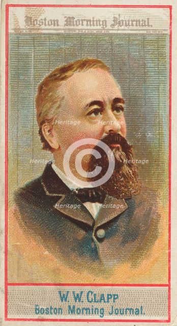 W.W. Clapp, Boston Morning Journal, from the American Editors series (N1) for Allen & Gint..., 1887. Creator: Allen & Ginter.