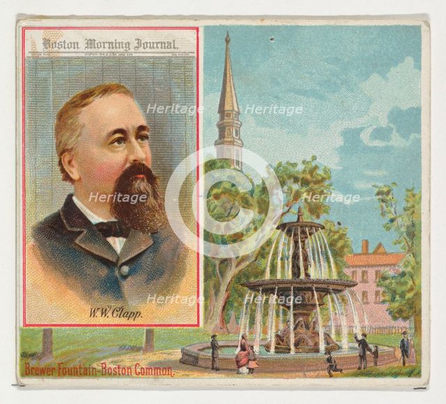 W.W. Clapp, Boston Morning Journal, Philadelphia Public Ledger, from the American Editors ..., 1887. Creator: Allen & Ginter.