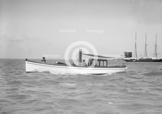 W. White & Sons launch, 1911. Creator: Kirk & Sons of Cowes.