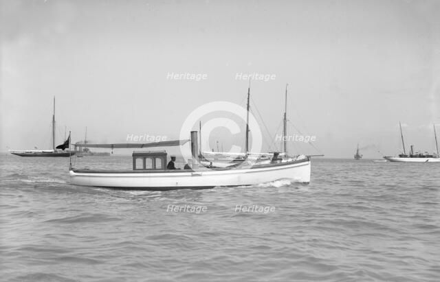 W. White & Sons launch, 1911. Creator: Kirk & Sons of Cowes.