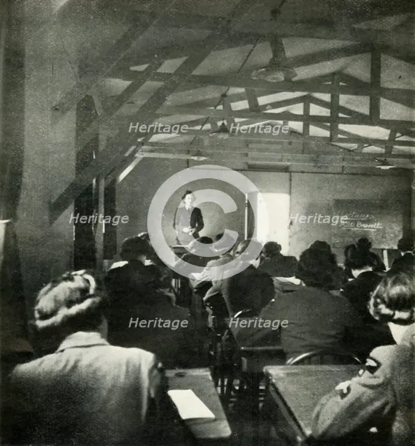 'W.A.A.F. Officer Lectures', c1943. Creator: Cecil Beaton.