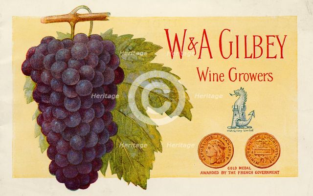 W&A Gilbey wine growers, 19th century. Artist: Unknown