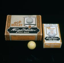 W and D Bullet Mesh, Wright and Didson boxes of golf balls, c1900. Creator: Unknown