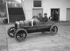 W Bickell in his Singer at the JCC 200 Mile Race, Brooklands, Surrey, 1921. Artist: Bill Brunell