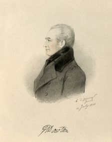 W Dowton 1840. Creator: Richard James Lane