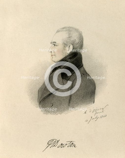 'W Dowton', 1840.  Creator: Richard James Lane.