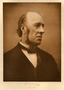 W.E.H. Lecky (from life), before 1893. Creator: Henry Herschel Hay Cameron