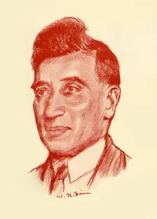 W. H. Davies 1928. Creator: Frank E Slater