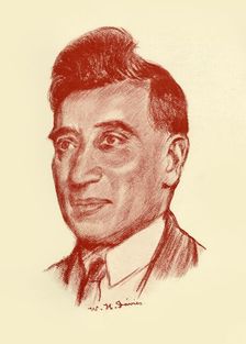 W. H. Davies 1928. Creator: Frank E Slater