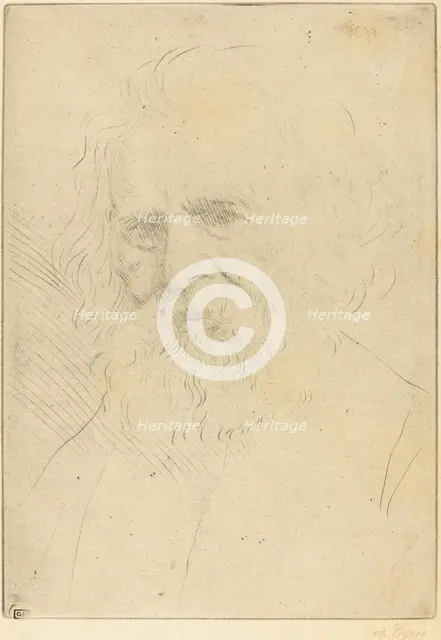 W.H. Longfellow, 1st plate. Creator: Alphonse Legros.
