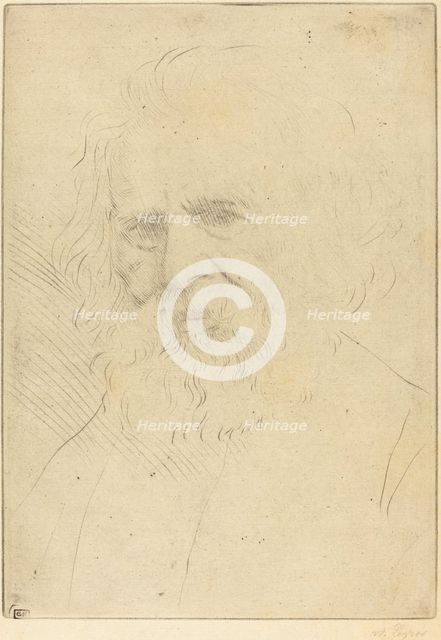 W.H. Longfellow, 1st plate. Creator: Alphonse Legros.