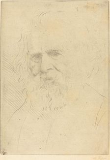 W.H. Longfellow, 1st plate. Creator: Alphonse Legros