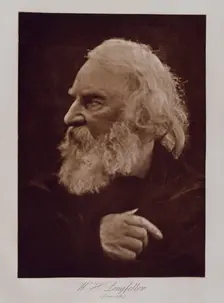 W.H. Longfellow (from life), July 1868. Creator: Julia Margaret Cameron