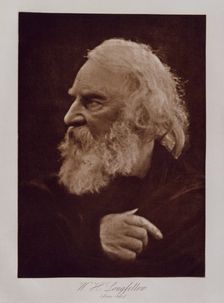 W.H. Longfellow (from life), July 1868. Creator: Julia Margaret Cameron