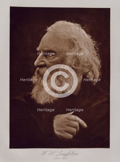W.H. Longfellow (from life), July 1868.  Creator: Julia Margaret Cameron.