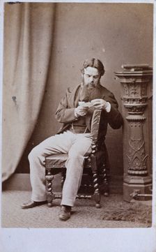 W. Holman Hunt, c1864. Creator: London Stereoscopic & Photographic Co