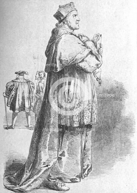'W. Macready as Cardinal Wolsey', mid 19th century, (1901).  Creator: Unknown.