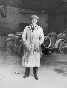 W. O. Bentley circa 1912 in the D.F.P. workshops. Creator: Unknown