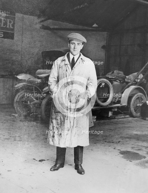 W. O. Bentley circa 1912 in the D.F.P. workshops. Creator: Unknown.