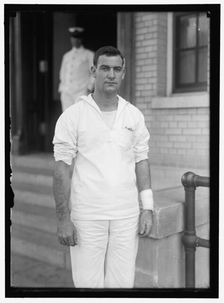 W. Phillips, one of wounded sailors, U.S.S. Memphis, c1916. Creator: Harris & Ewing