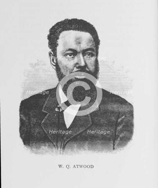W. Q. Atwood, 1887. Creator: Unknown.