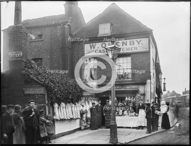W Quenby Cash Butcher, Felsham Road, Putney, Wandsworth, Greater London Authority, 1902. Creator: William O Field.