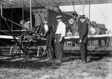 W.R. Kimball & aeroplane, between c1910 and c1915. Creator: Bain News Service