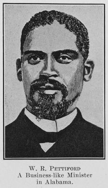 W. R. Pettiford; A business-like Minister in Alabama, 1921. Creator: Unknown