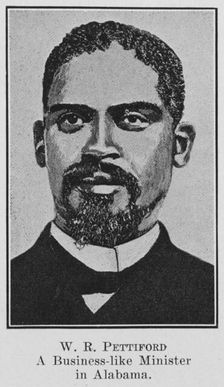 W. R. Pettiford; A business-like Minister in Alabama, 1921. Creator: Unknown