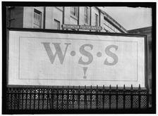 W.S.S. Poster, between 1916 and 1918. Creator: Harris & Ewing