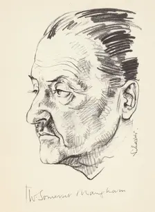 W Somerset Maugham, British author, (c1930s?)
