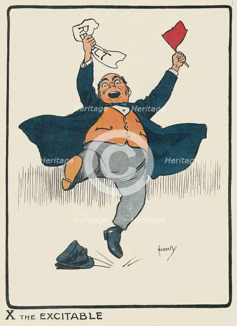 'X the Excitable', 1903. Artist: John Hassall.