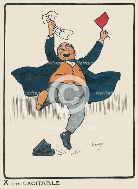 'X the Excitable', 1903. Artist: John Hassall.