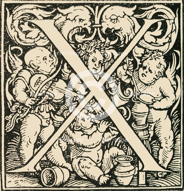 'X - An Alphabet by Hans Weiditz', c1520-1521, (1908).  Creator: Hans Weiditz.