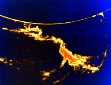 X-ray image of a solar flare. Creator: Unknown