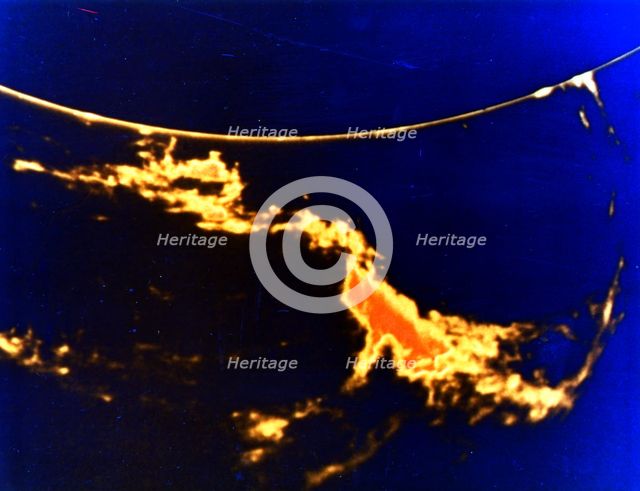X-ray image of a solar flare. Creator: Unknown.