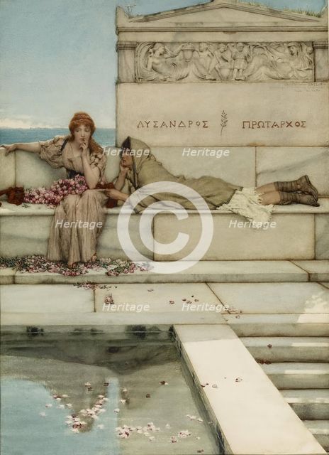 Xanthe and Phaon, 1883. Creator: Sir Lawrence Alma-Tadema.