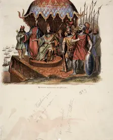Xerxes inspects his fleet, 1849. Creator: Karl Anders Ekman